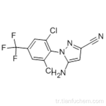 1H-Pirazol-3-karbonitril, 5-amino-1- [2,6-dikloro-4- (triflorometil) fenil] - CAS 120068-79-3